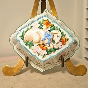 Vintage Le Cordon Bleu Porcelain Mold, Lamb Mold